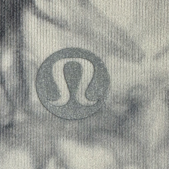 Lululemon Wunder Under HR Crop Dual Shibori Antique White Cement Grey Sz 6 - Picture 9 of 12